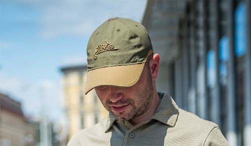Helikon - Logo Cap - PolyCotton Ripstop - Olive Green / Adaptive Green - CZ-LGC-PR-0212A