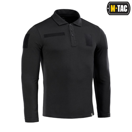 M-Tac - Tactical Polo Shirt with Long Sleeves - Black - 80021002