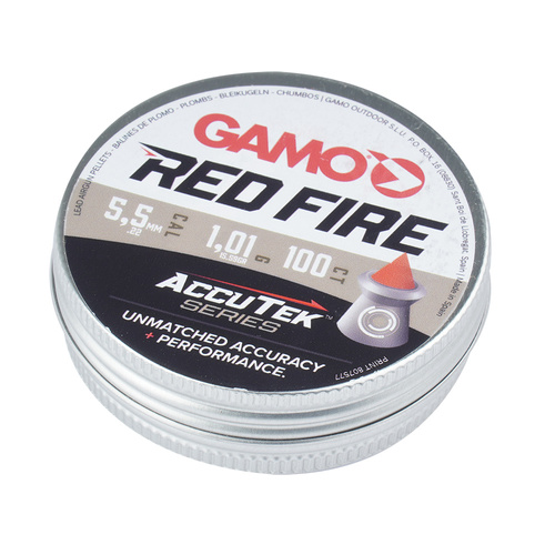 Gamo - Diabolo Pellets AccuTek Red Fire - Caliber 5.5 mm - 100 pieces - 6322704-AK