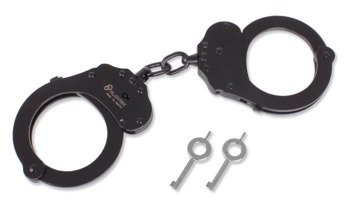 Alcyon - Steel handcuffs - Double lock - Black - 5050-B