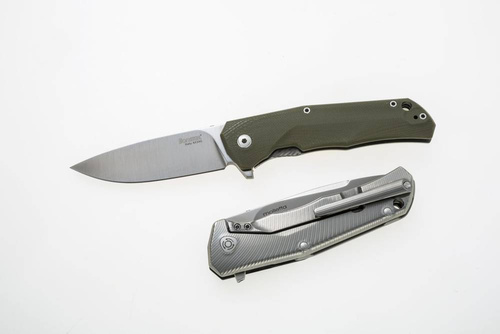 LionSteel Tactical Knife T.R.E. - M390 - Green - TRE GGR