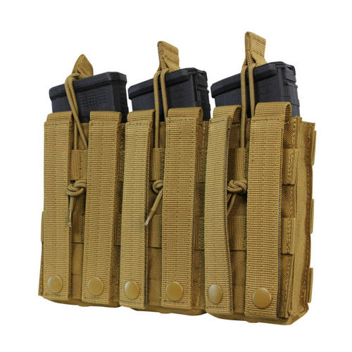 Condor - Open Top Triple M4/M16 Mag Pouch - Black - MA27-002