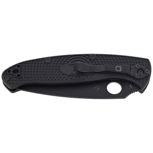 Spyderco - EDC Knife Resilience Lightweight Black Blade - Plain - Black - C142PBBK