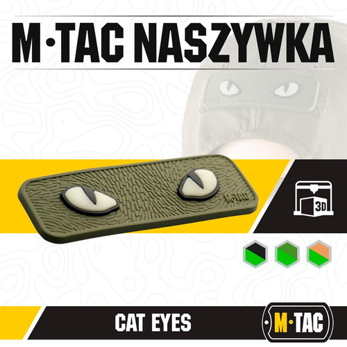M-Tac - 3D PVC Cat Eyes Patch - Olive - 51114001