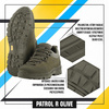 M-Tac - Patrol R Tactical Sneakers - Leather - Olive - 30203901