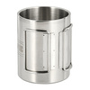 M-Tac - Thermal Mug with Folding Handle - 450 ml - Steel - Silver - CL1C-M83