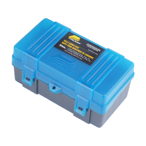 Plano - Carbine Ammunition Box - .22 caliber - Cap. 50 rds. - Polymer - Blue - 122850