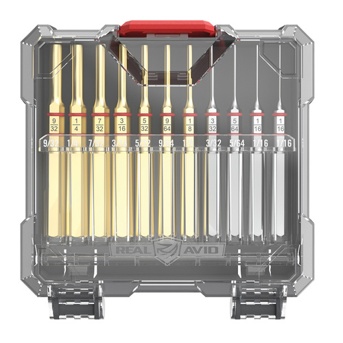 Real Avid - Accu-Punch Set - 11 Pieces - Steel/Brass - AVAPK-B