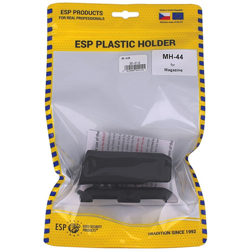 ESP - Plastic Holder for Double Stack 9mm Magazine - UBC-04-1 Mount - MH-44 BK