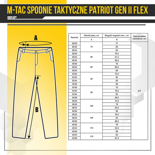 M-Tac - Tactical Pants Patriot Gen II Flex - Army Olive - 20056862