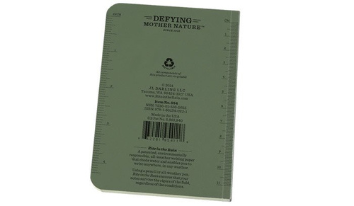 Rite in the Rain - All-Weather Notebook - 3 1/2 x 5" - 954 - Olive