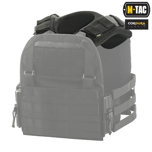 M-Tac - Shoulder Pad For Cuirass QRS Vest - Cordura - Black - 10179002