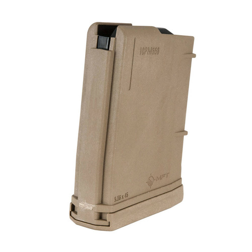 MFT - Polymer Magazine for AR-15 / M4 - 5,56 x 45 mm/.223/.300 AAC Blackout - 10 Rounds - Scorched Dark Earth - 10PM556BAG-SDE