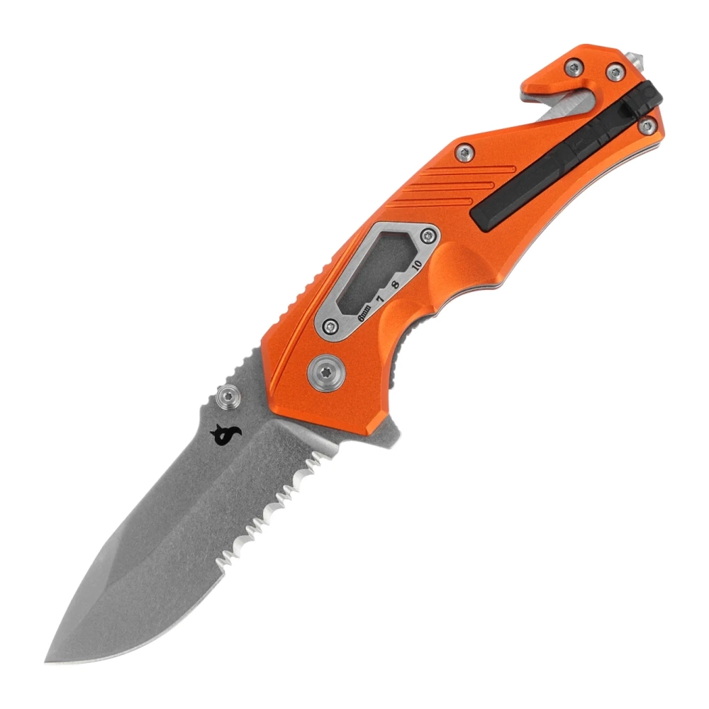 BlackFox - Folding Rescue Knife Demand - D2 Steel - Orange - BF
