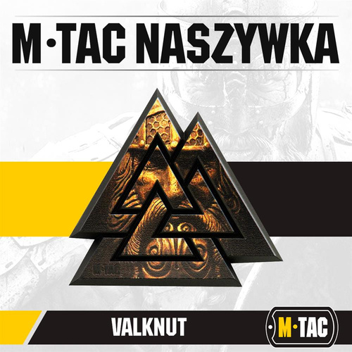 M-Tac - 3D PVC Valknut Patch - Black / Coyote - 51161205