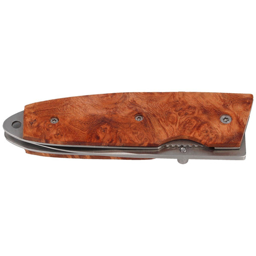 Herbertz - AISI 420 Plain Folding Knife, Wood Handle - Gift Box - 289011