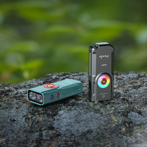 Fenix - Keychain Flashlight E06R - 700 lm - UV/Laser - USB-C - Magnet - Grey - E06R.12111