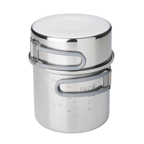 Esbit - Tourist Pot with Lid  - Stainless Steel - 1 L - PT1000ST