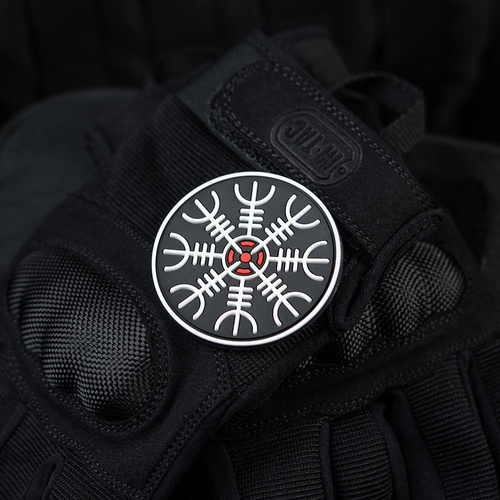M-Tac - Egeshelm 3D PVC Patch - Black / Red / White - 51221233