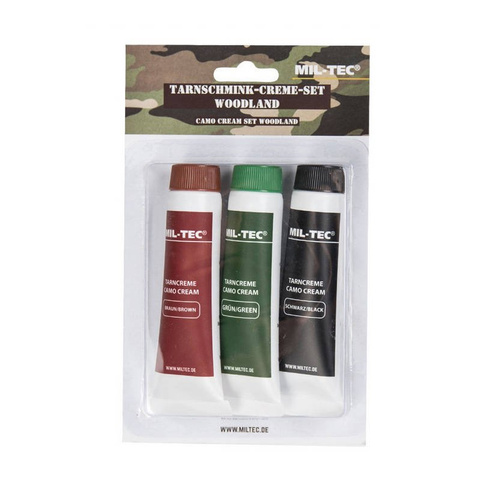 Mil-Tec - Woodland Camo Face Paint Set - 3 Colors - 16332000