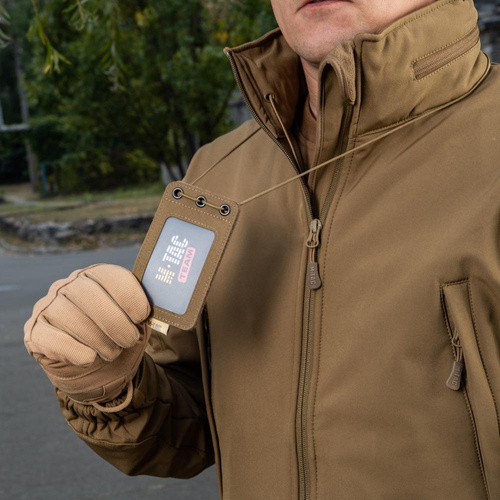 M-Tac - Badge Holder with Transparent Panel - Coyote - 10131005