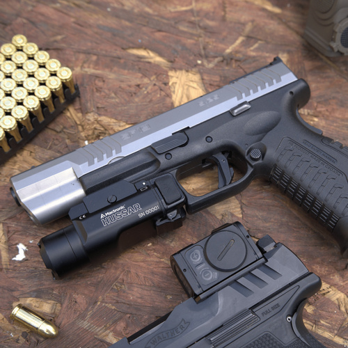 Mactronic - Tactical Pistol Flashlight Hussar - 14985 cd - Black - THG0010