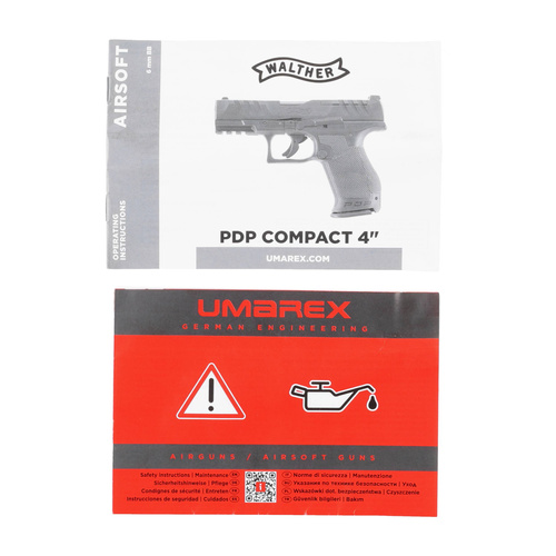 Umarex - ASG Pistol Replica Walther PDP Compact 4" 6 mm - CO2 - Black - 2.6521