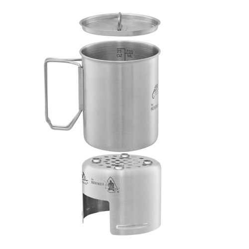 Helikon - Steel Stove with Bottle Pathfinder - Silver - SE-PBC-SS-15