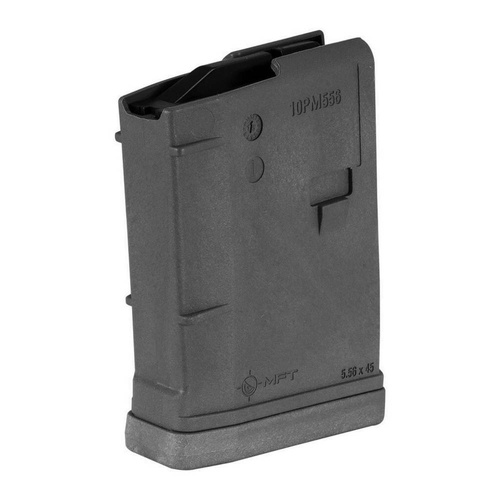 MFT - Polymer Magazine for AR-15 / M4 - 5,56 x 45 mm/.223/.300 AAC Blackout - 10 Rounds - Black - 10PM556BAG-BL