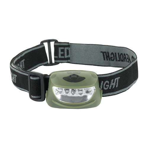 M-Tac - 4+1 LED Head Flashlight - 18 Lumens - Olive - MTC-HL-022-OD