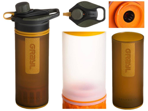 Grayl - GeoPress water filter bottle - 710 ml - Amber - 400-AMB