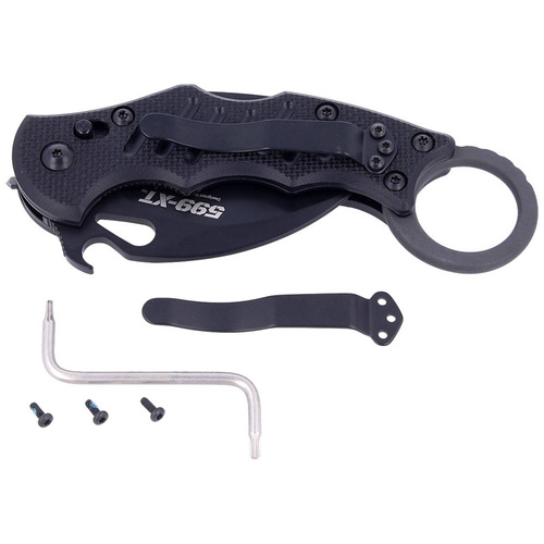 FOX - Karambit Folding Knife - N690Co - Black - FX-599 XT