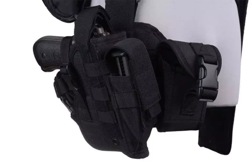 GFC Tactical - Modular Thigh Panel with Holster - MOLLE - Nylon - Olive - GFT-29-000568