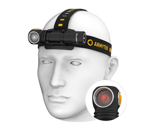 Armytek - Headlamp Wizard C2 WR - Magnet Charger - 1100 lm - 18650 - Black - F06901C