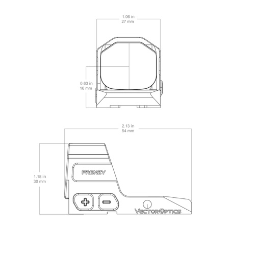 Vector Optics - Open Collimator Frenzy FA 1x20x24 - CZ P-10/Shadow 2 OR - Black - SCRD-82
