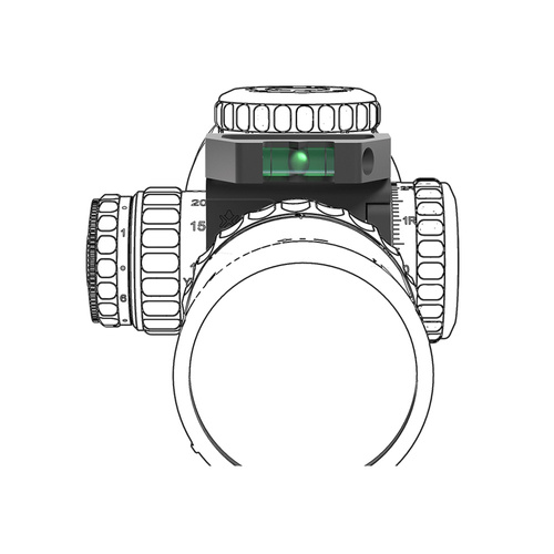 Vector Optics - Scope Level With Magnifying Lens X-ACCU - 34 mm - Black - SCTR-02