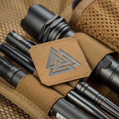 M-Tac - Laser cut Valknut square patch - Black / Coyote - 51162502