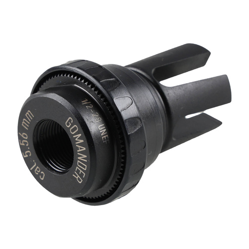 Gomander - Quadron flame compensator - 5.56 mm - 1/2x28 UNEF-9 thread - Black - TB0.10172