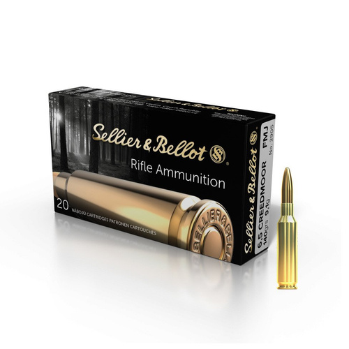 Rifle Ammunition FMJ Sellier&Bellot 6.5 mm Creedmoor 140 gr / 9.1 g - 20 rounds - V341602