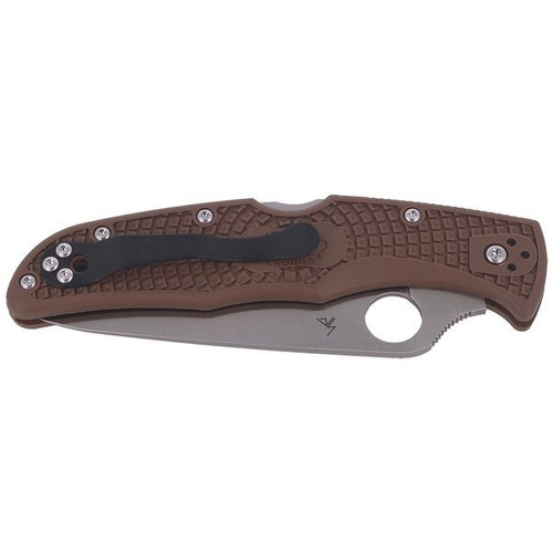 Spyderco - Endura® 4 FRN Flat Ground Brown Knife - C10FPBN