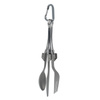 Rockland - Folding Tourist Cutlery Set - Fork / Knife / Spoon - Titan