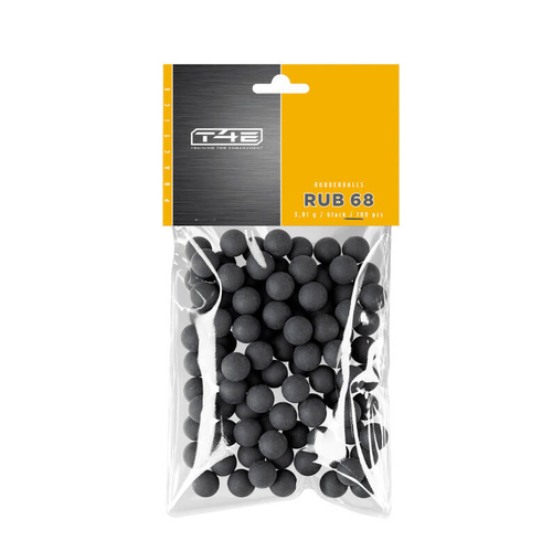Umarex - Rubber Bullets T4E Practice RUB 68 - Caliber .68 RAM - 100 pieces - Black - 2.4705