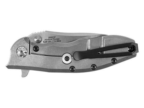 Zero Tolerance - Folding Knife ZT Hinderer 0562CF - CPM 20CV - Black - 0562CF