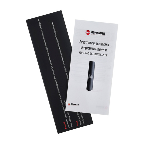 Gomander - Hunter 6.5 DT gen2 hunting rifle suppressor - Slide-on - M15x1 thread - Black - TB0.10130_1 M15