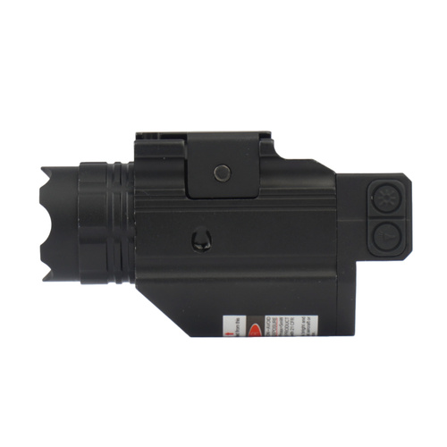 VipeRay - Tactical Flashlight with Laser for Pistols Doublecross Compact - Combo - Black - SCRL-05