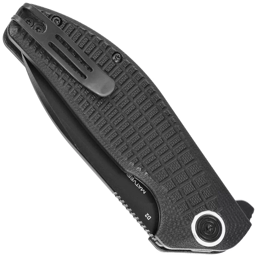 Fox - Knife Folding EDC Acutus Black G10 - Liner Lock - High Speed D2 - PTFE - Black - BF-764 BB