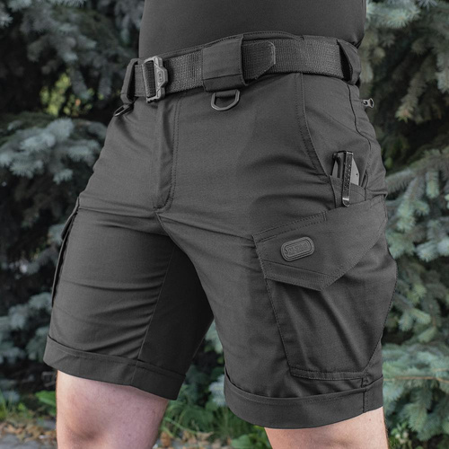M-Tac - Aggressor Tactical Shorts - Polycotton - Rip-Stop - Black - 20018002