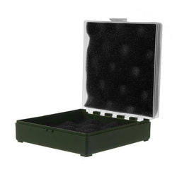 Megaline - Transport Box - 11x11x3.5 cm - Green-transparent - 607/0001GT