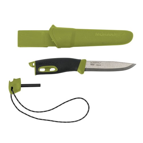 Morakniv - Survival Knife Companion Spark - Sandvik 12C27 - Green - 13570