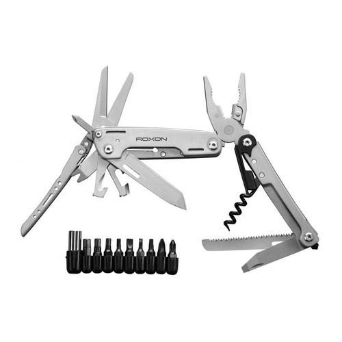 Roxon - Multitool S801S with a Set of Bits - Pearl Grey - CM1334